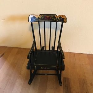 Vintage Pennsylvania Dutch Doll Rocking Chair